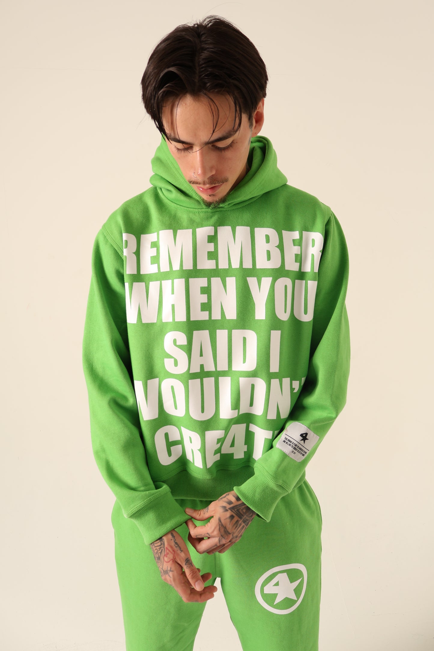REMEMBER WHEN YOU SAID I WOULDN’T CRE4TE HOODIE 💚