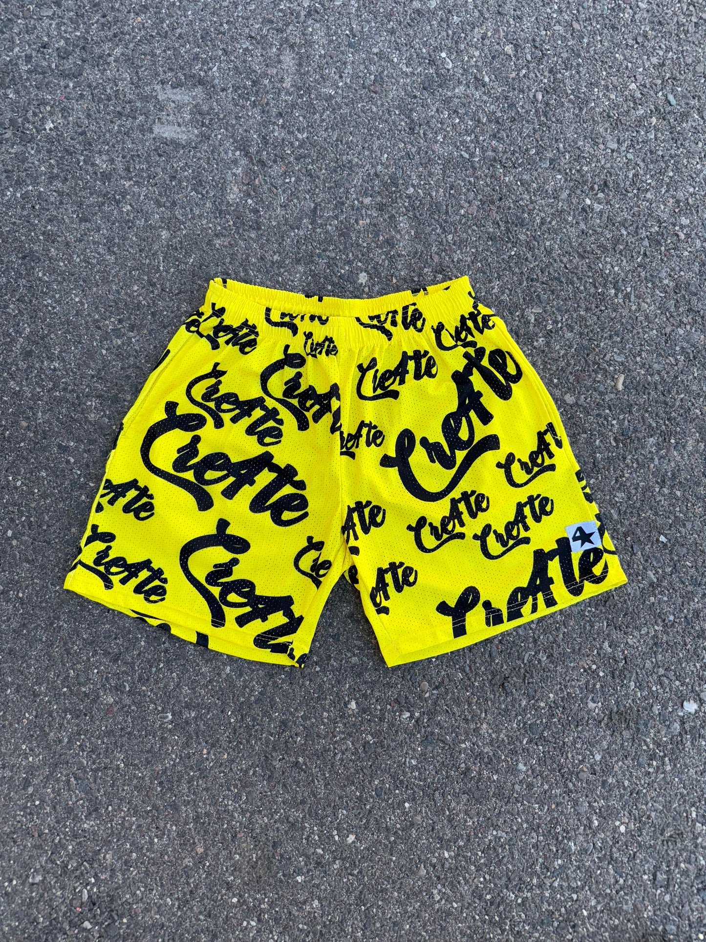 V2 💛 CRE4TE MESH SHORTS