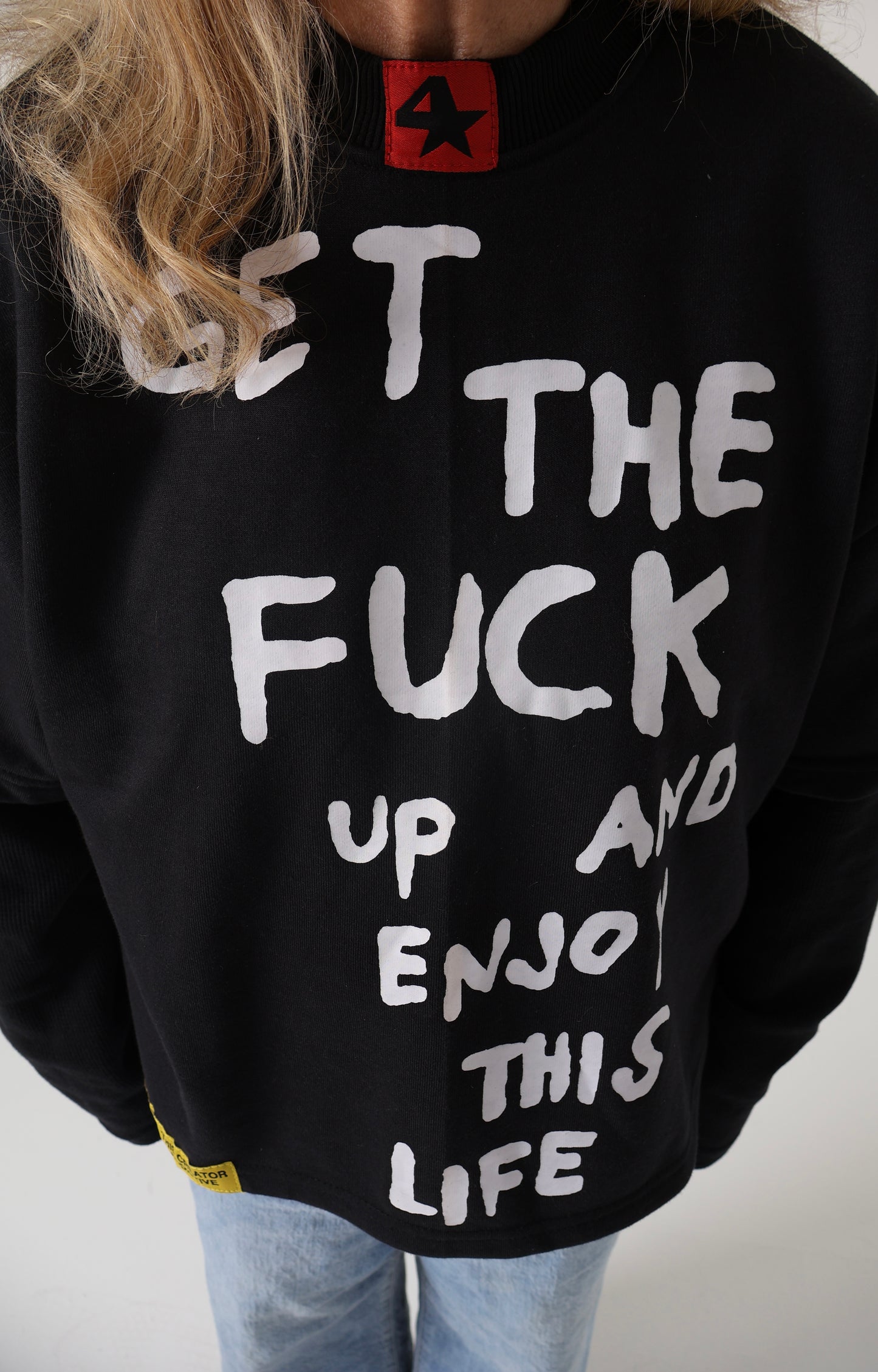 GET THE FUCK UP AND ENJOY THIS LIFE DOUBLE LAYERED LONG SLEEVE 🏃‍♀️🆙